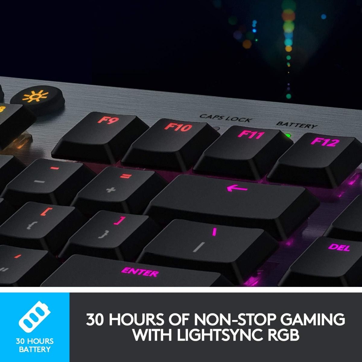 Logitech G915 LIGHTSPEED Wireless Mechanical Gaming Keyboard GL Tactile Switches