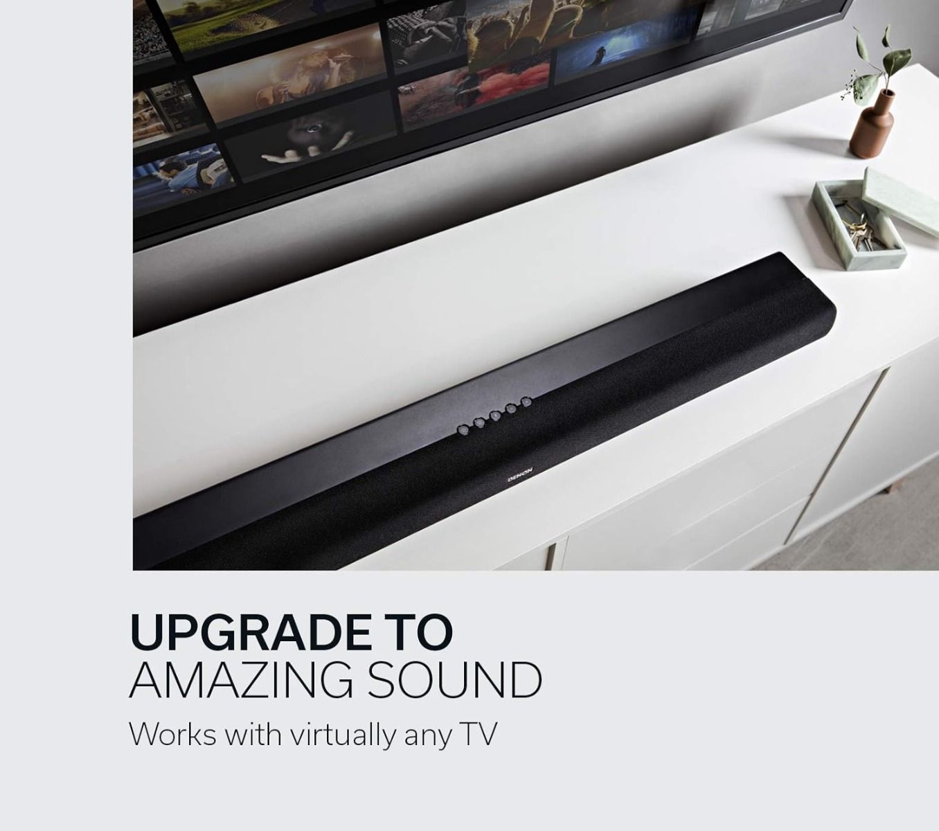 Denon DHT-S216 Sound Bar with Built In Subwoofer and 3D Audio