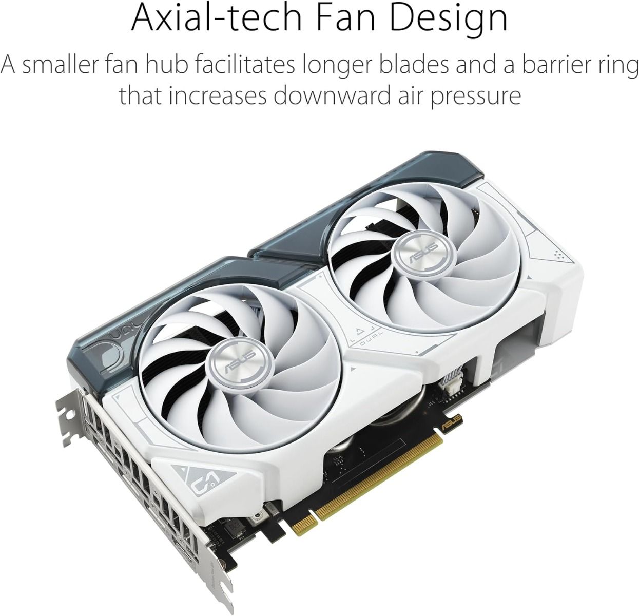 ASUS Dual GeForce RTX 4060 White OC Edition 8GB GDDR6 2.5 Slot Design