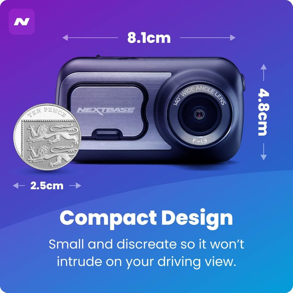 Nextbase 422GW Dash Cam 2.5" Touchscreen 2K resolution Built In Alexa
