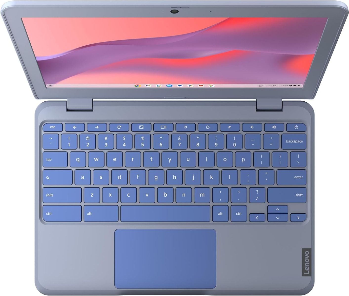 Lenovo 100e Chromebook Gen 3 11.6" Laptop Intel N4500 4GB 64GB ChromeOS Blue