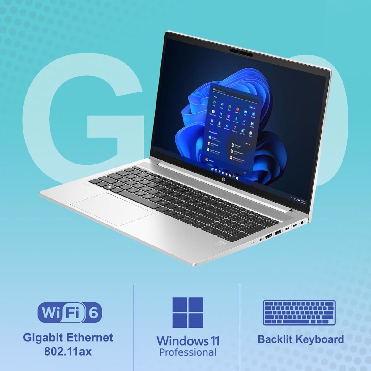 HP ProBook 440 G10 14" Full HD Laptop Intel Core i5 8GB RAM 256GB SSD Windows 11 Pro
