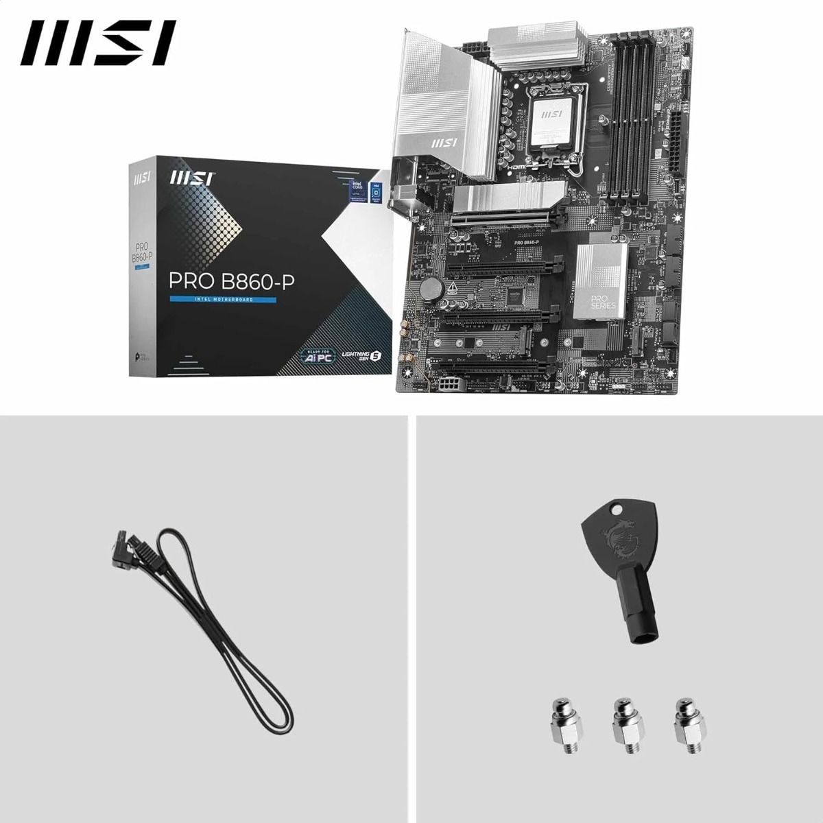 MSI PRO B860-P Motherboard PCIe 5.0 LGA1851 Intel Socket