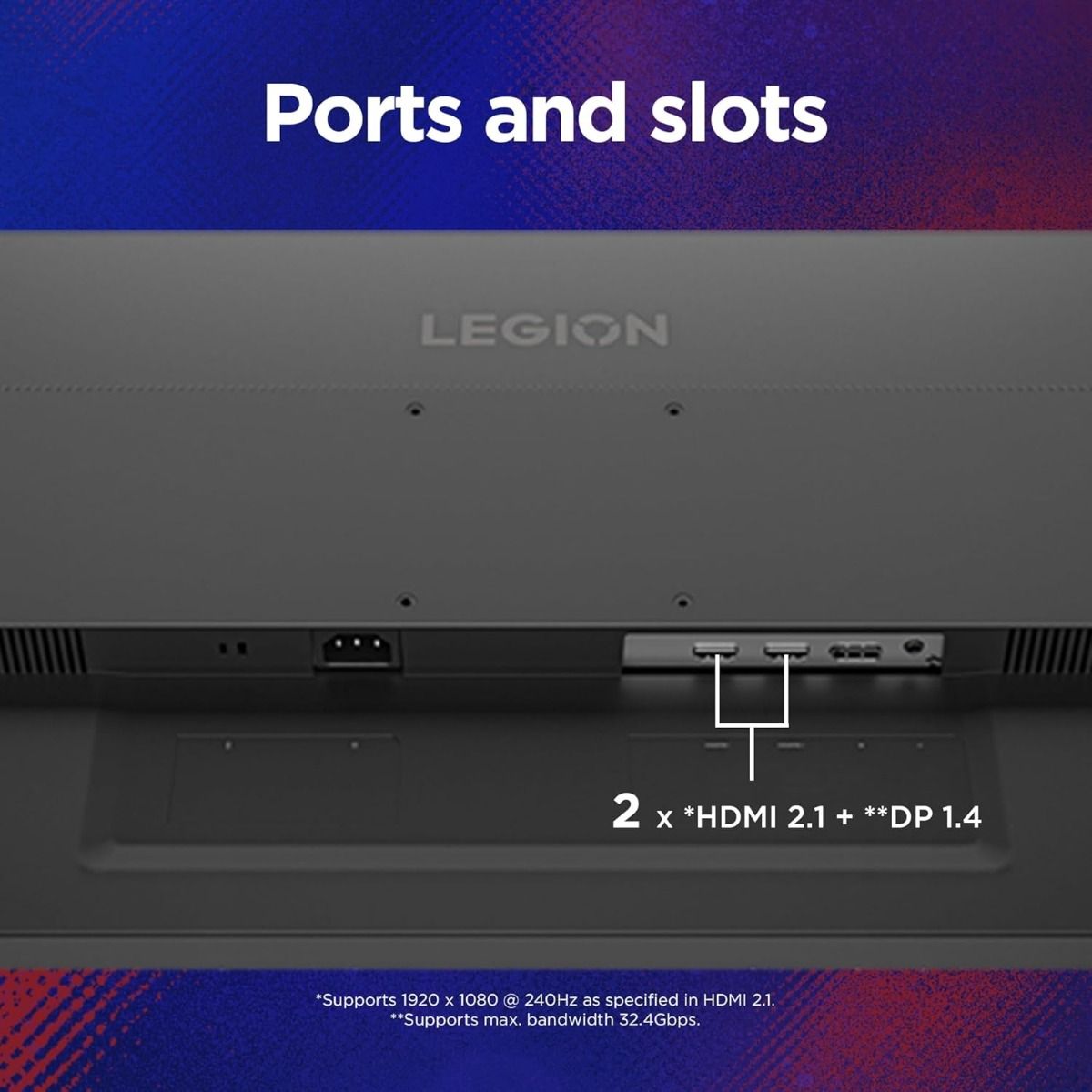 Lenovo Legion 27-10 27" Full HD IPS Gaming Monitor 240Hz 0.5ms Black