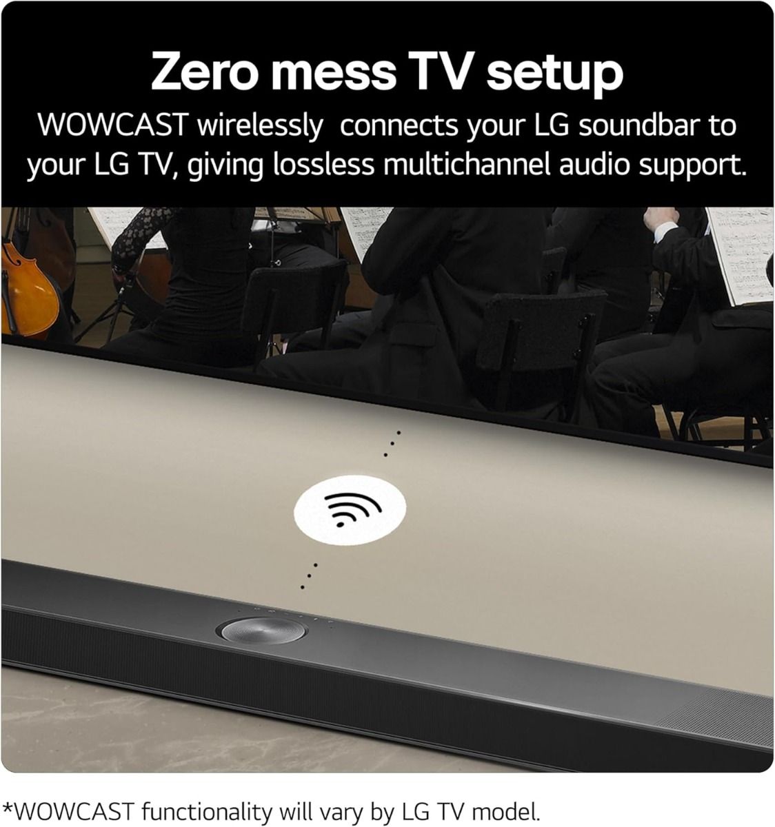 LG US95TR Soundbar with Surround Sound And Rear Speakers Wireless Subwoofer
