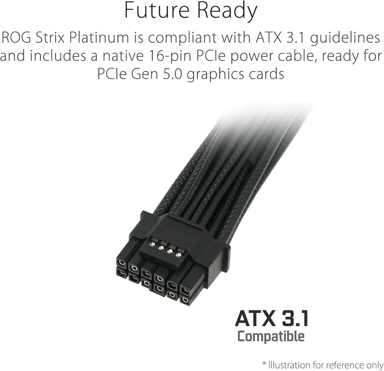 ASUS ROG Strix 1000W Platinum Power Supply ATX 3.1 Modular
