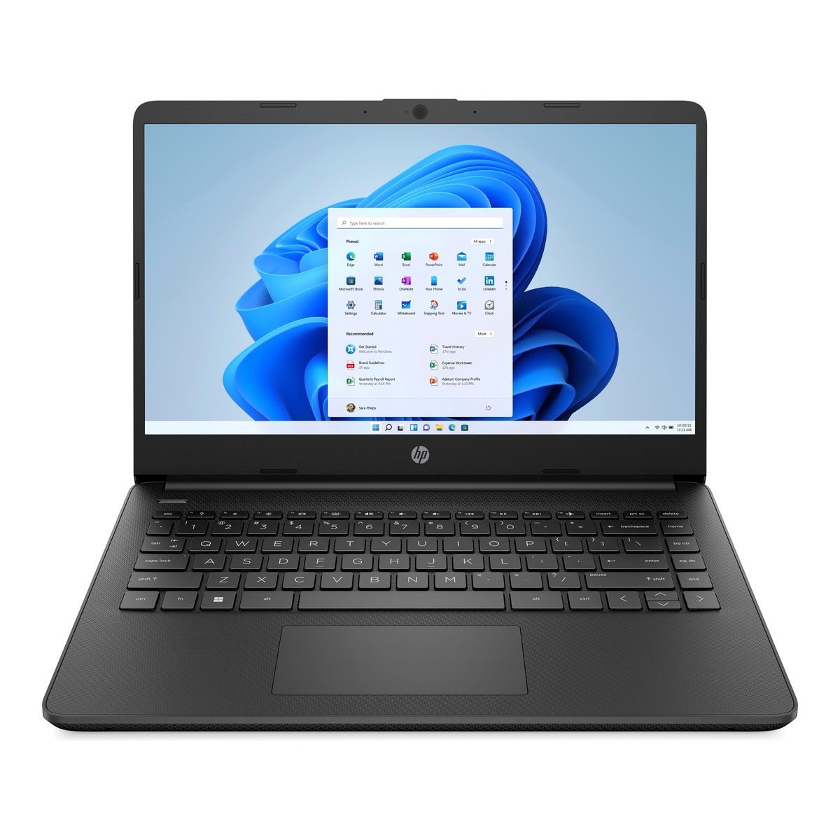 HP 14s-dq0512sa 14" Screen Celeron N4120 4GB RAM Win 11 Home Jet black