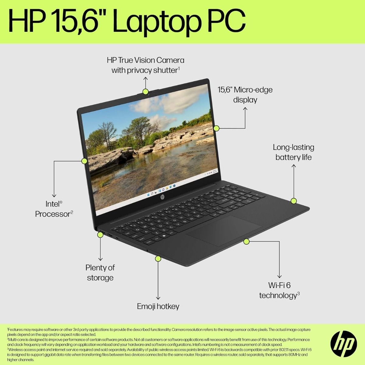 HP 15-fd0070na 15.6" Full HD Laptop Intel N100 8GB RAM 128GB Storage