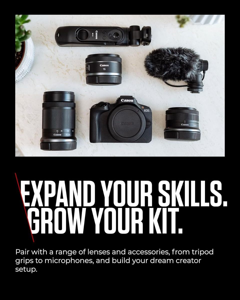 Canon EOS R50 Mirrorless Camera with Content Creator Kit