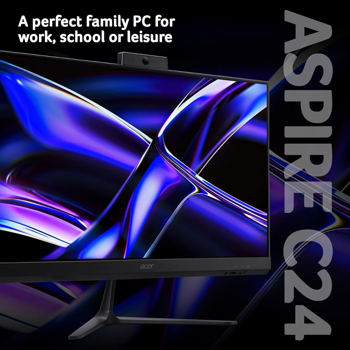 Acer Aspire C24-2Y 23.8" All-in-One Desktop PC Intel i3 8GB RAM 512GB SSD