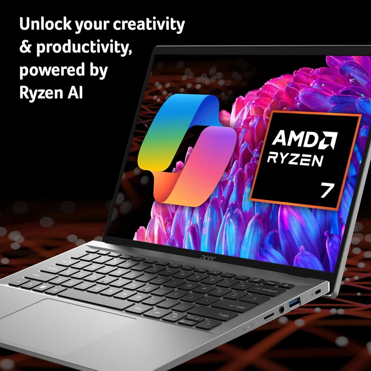 Acer Swift Go 14" OLED Laptop AMD Ryzen 7 16GB RAM 1TB SSD Grey