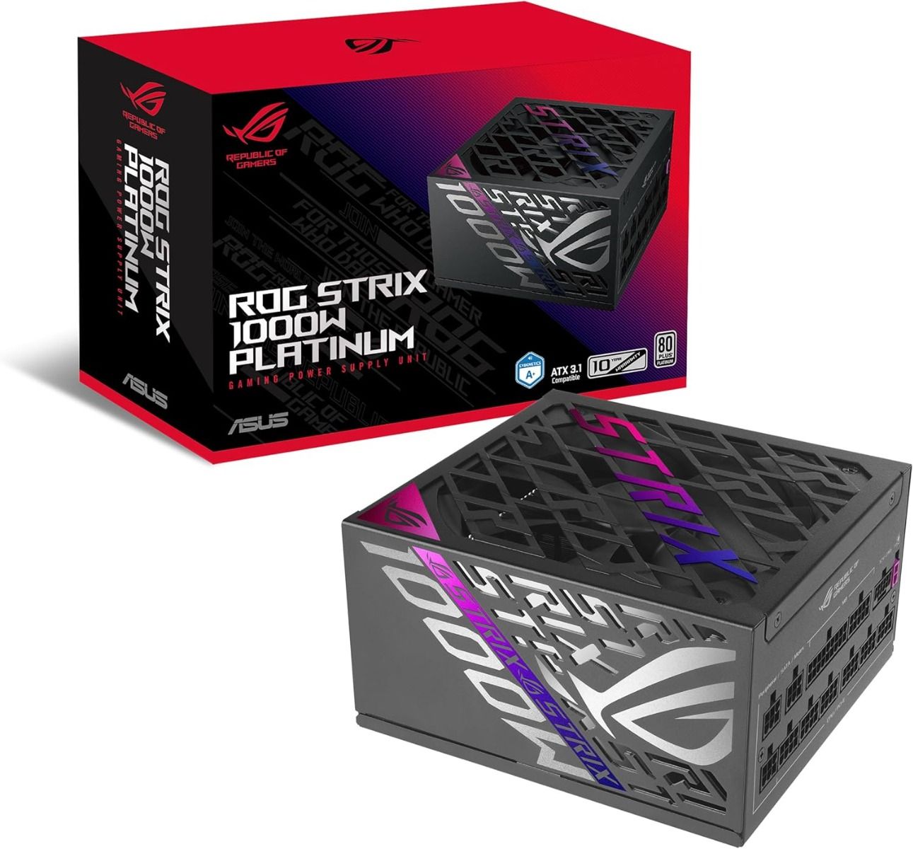 ASUS ROG Strix 1000W Platinum Power Supply ATX 3.1 Modular