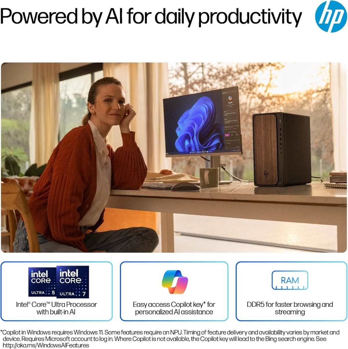 HP OmniDesk AI M03-0003na Desktop PC Intel Ultra 7 265 16GB RAM 1TB SSD