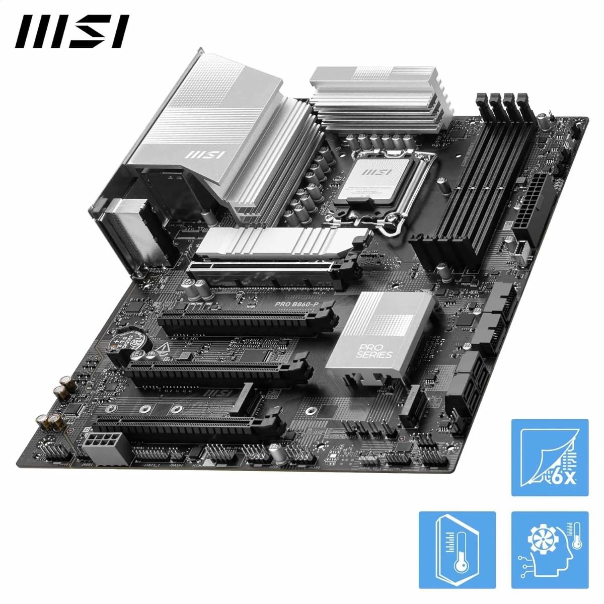 MSI PRO B860-P Motherboard PCIe 5.0 LGA1851 Intel Socket