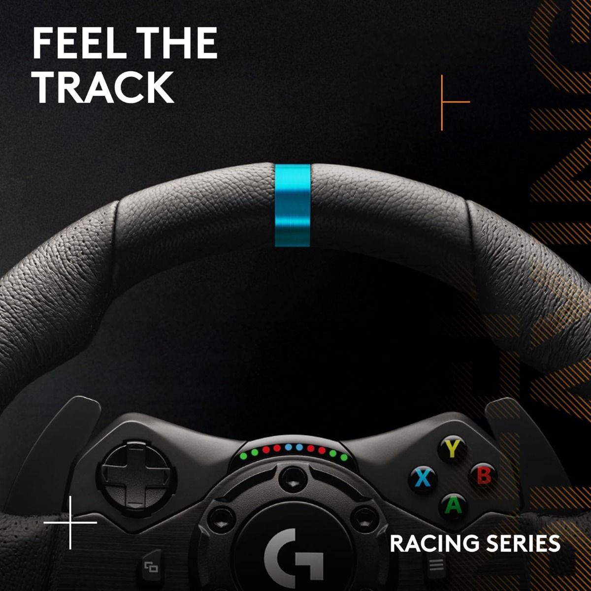 Logitech G923 Racing Wheel and Pedals Dual Clutch Launch TRUEFORCE Force Feedback
