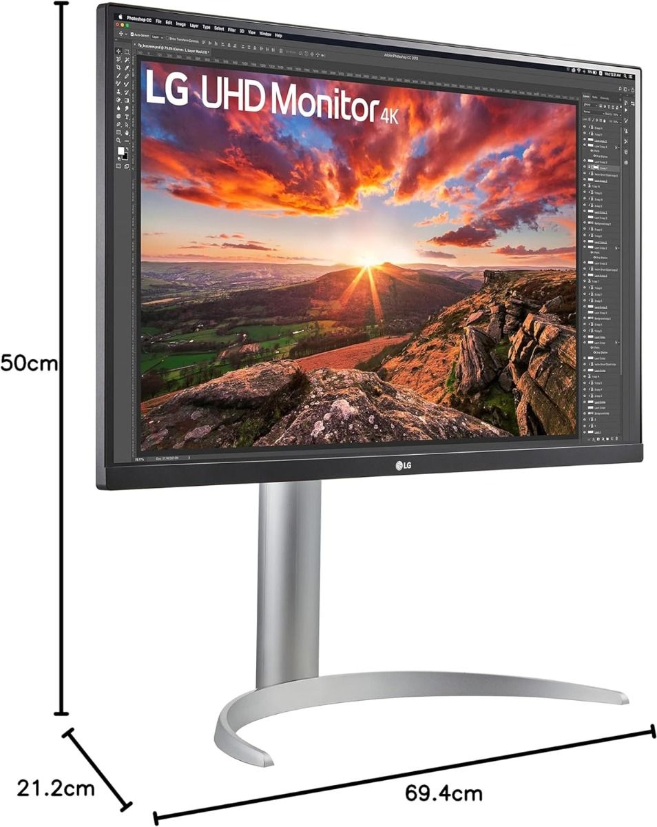 LG 27UP85NP-W 27" 4K UHD IPS Monitor with VESA DisplayHDR400 Built-in Speakers