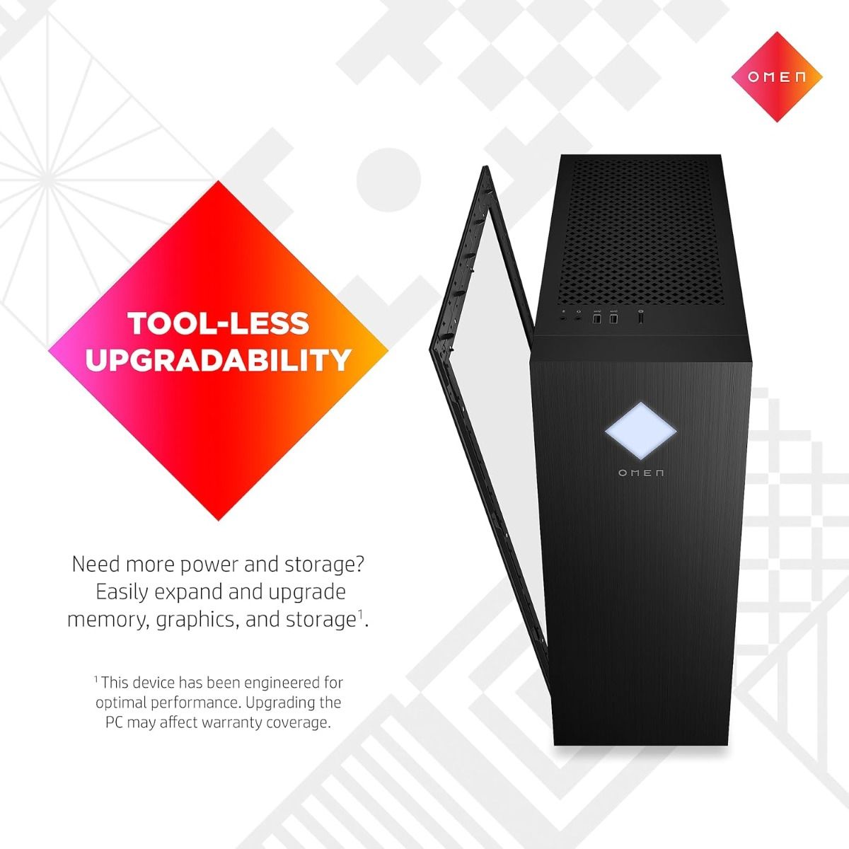 HP Omen 25L GT15-2004na Tower Desktop Intel i5 16GB RAM 1TB RTX 4060Ti