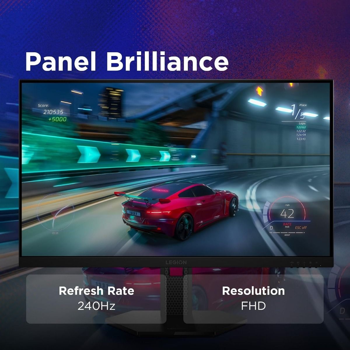 Lenovo Legion 27-10 27" Full HD IPS Gaming Monitor 240Hz 0.5ms Black