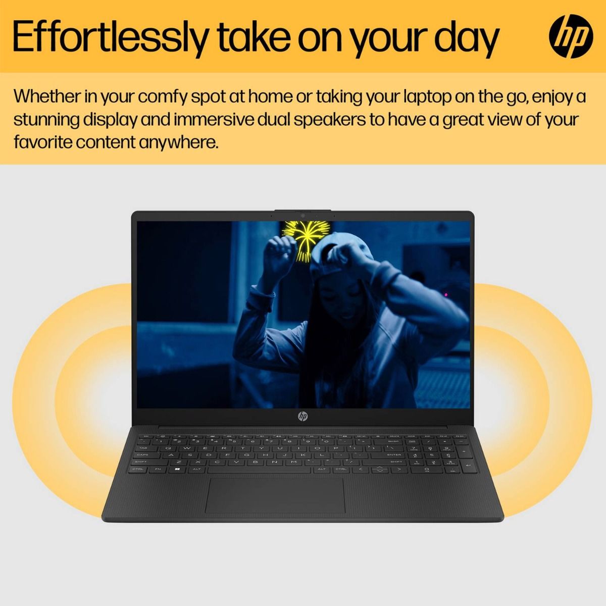 HP 15-fc1002nax 15.6" Ryzen 5 7535HS 8GB RAM 256GB SSD Win 11 Home Jet black