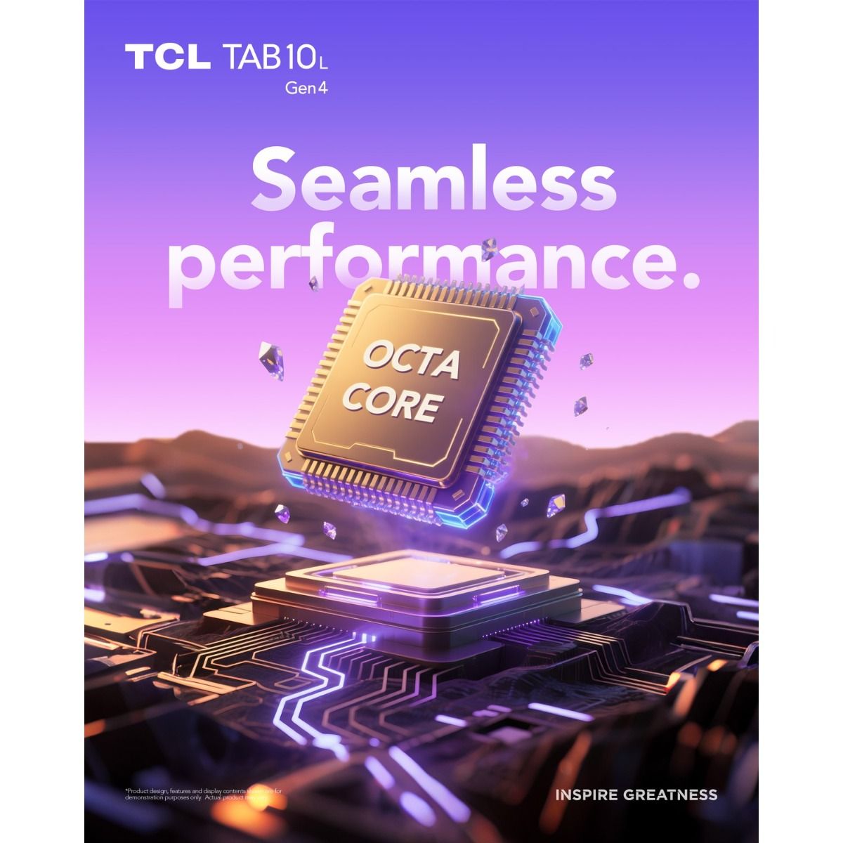 TCL Tab 10L Gen 4 10.1" WXGA Tablet 4GB 64GB Android 15 Grey