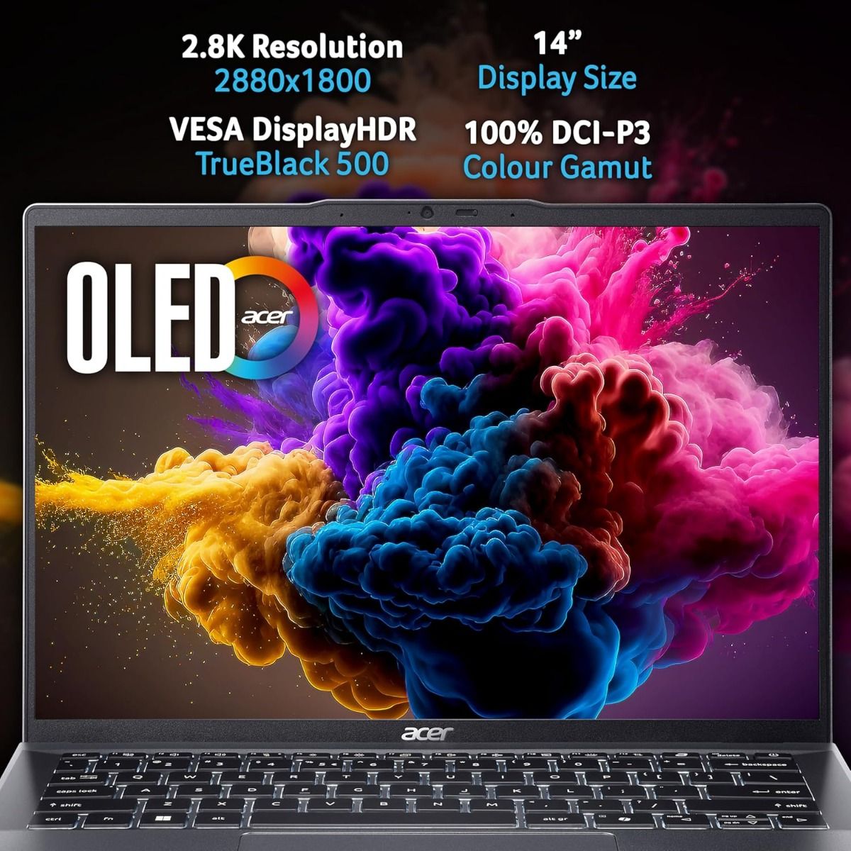 Acer Swift Go 14" OLED Laptop AMD Ryzen 7 16GB RAM 1TB SSD Grey