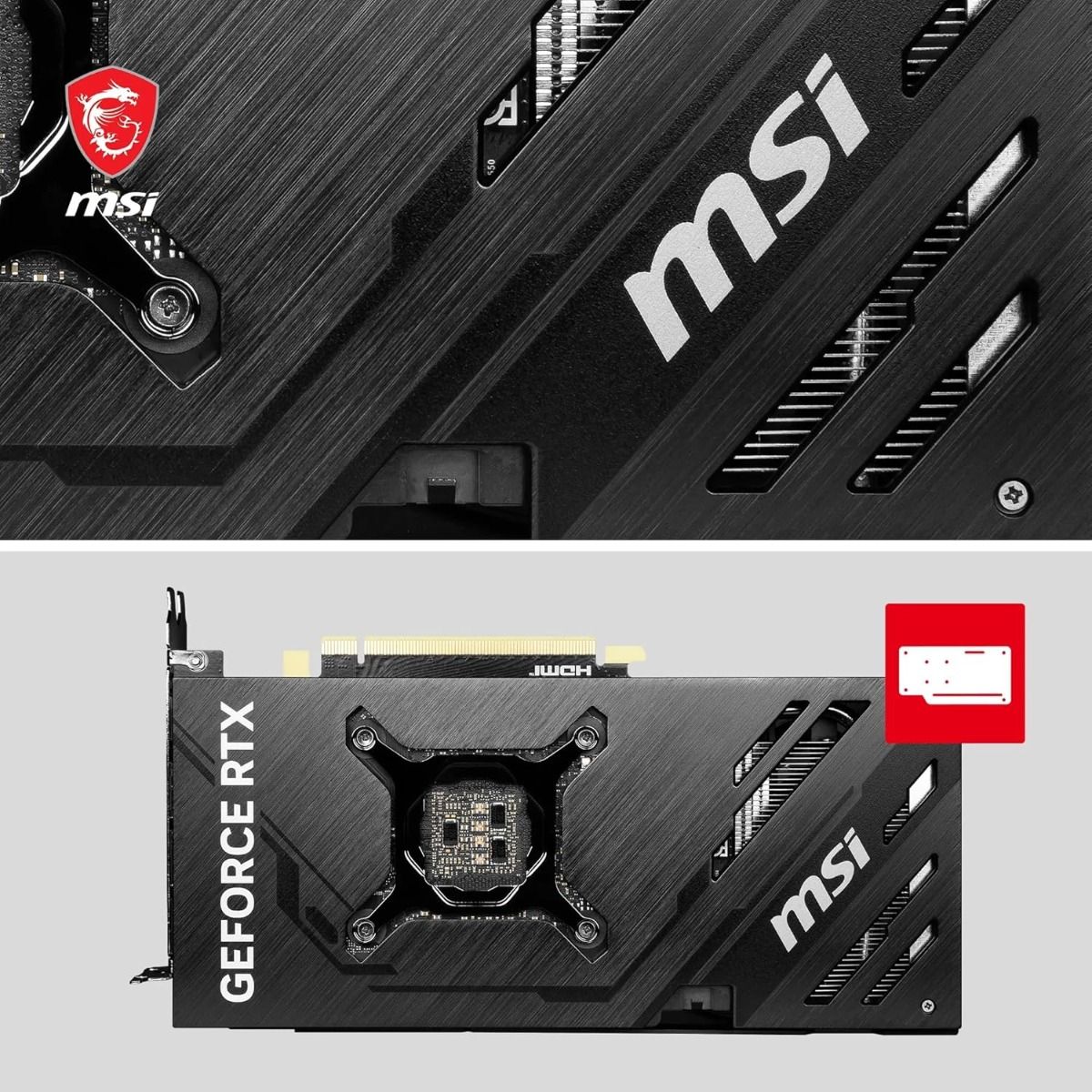 MSI GeForce RTX 4070 Ventus 2X E OC 12GB GDDR6X Graphics Card