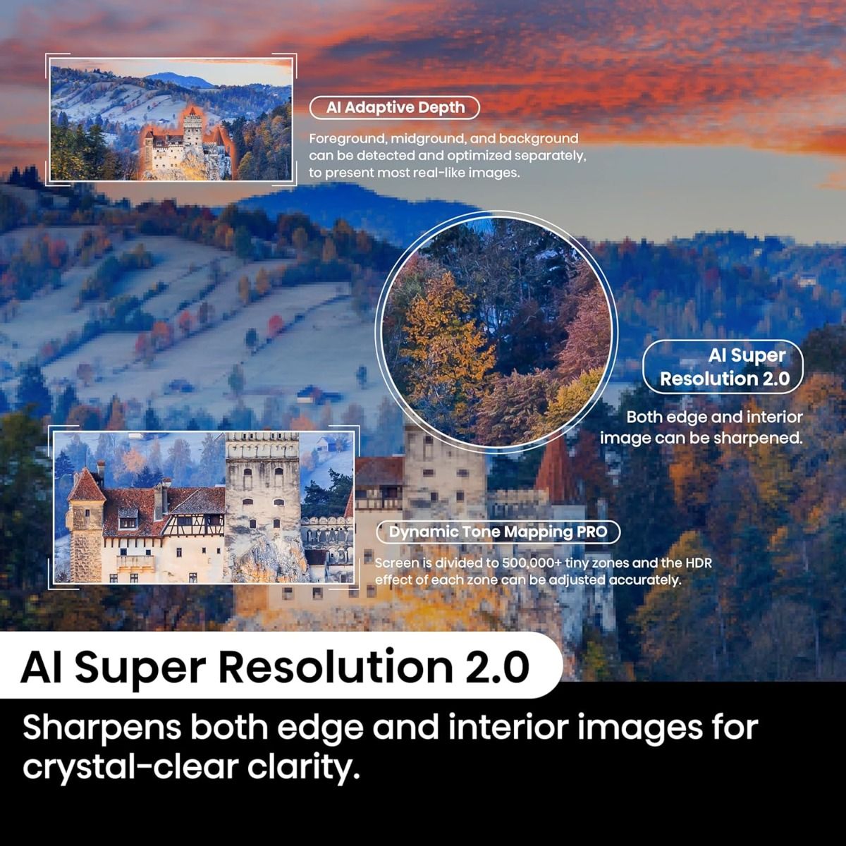 Hisense A85N 55" 4K OLED Smart TV 120Hz AI Picture Enhancer HDR10+