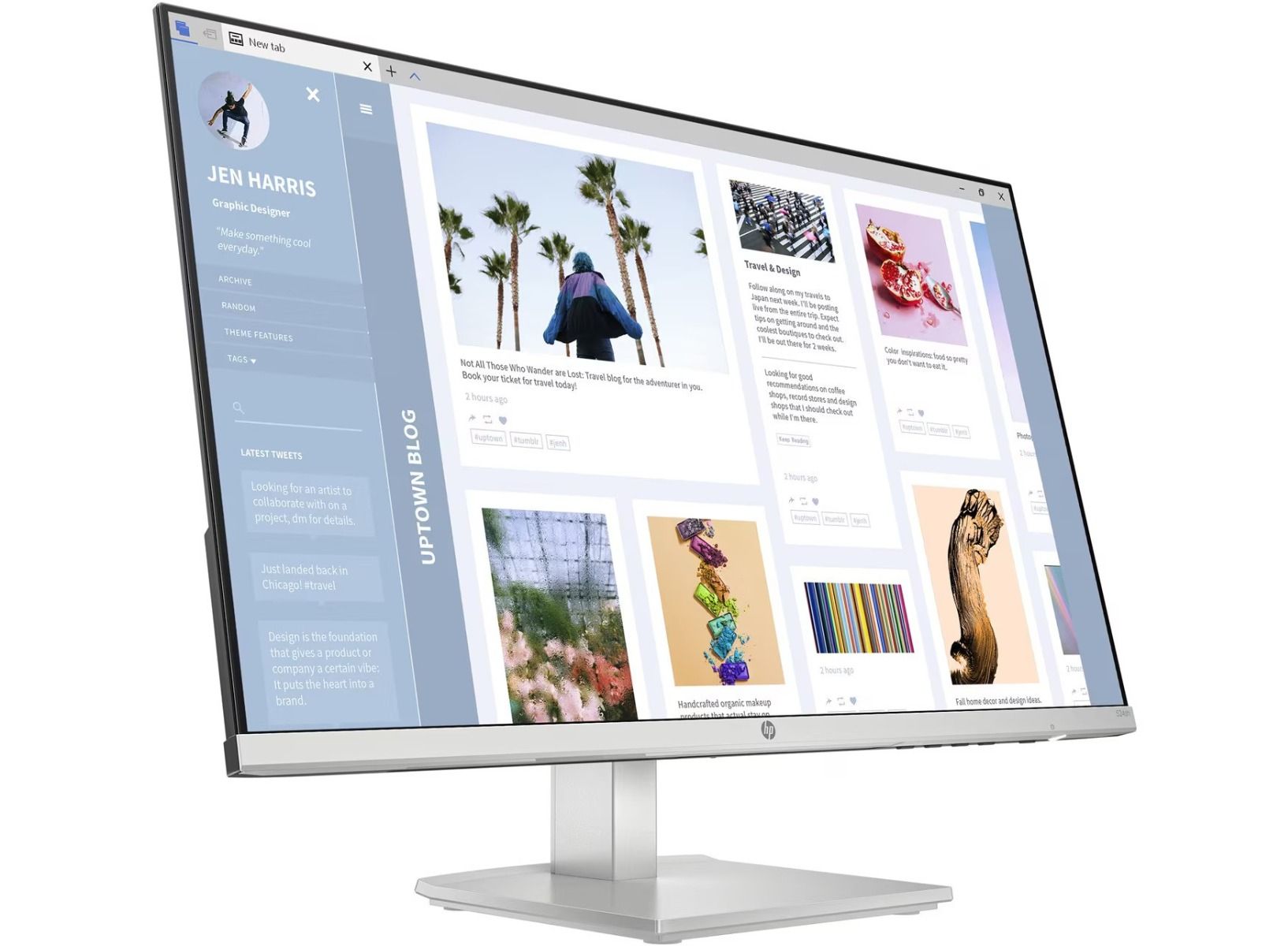 HP Series 5 524sh 23.8" Full HD Monitor 100Hz 3-sided Micro Bezel