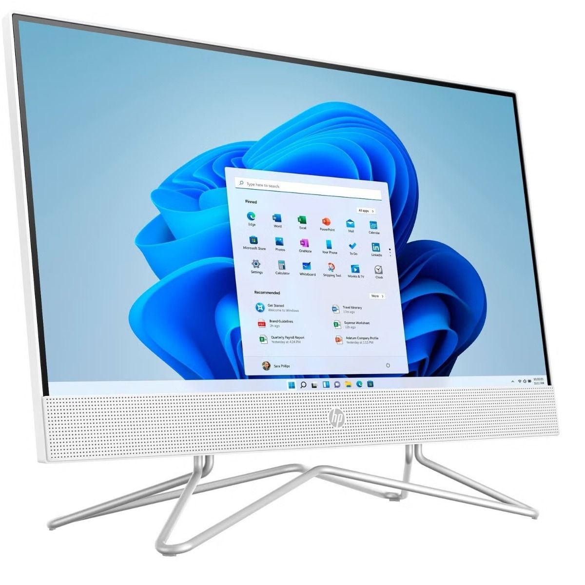 HP 22-dd2010na 21.5" All-in-One Desktop PC Intel Pentium Silver 4GB RAM 128GB SSD White