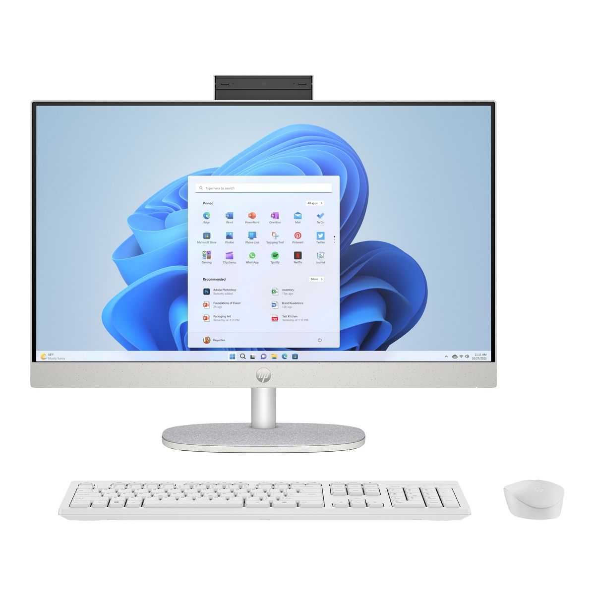 HP 24-cr1004na 23.8" Core Ultra 7 155U 16GB RAM 1TB SSD Win 11 Home Shell White