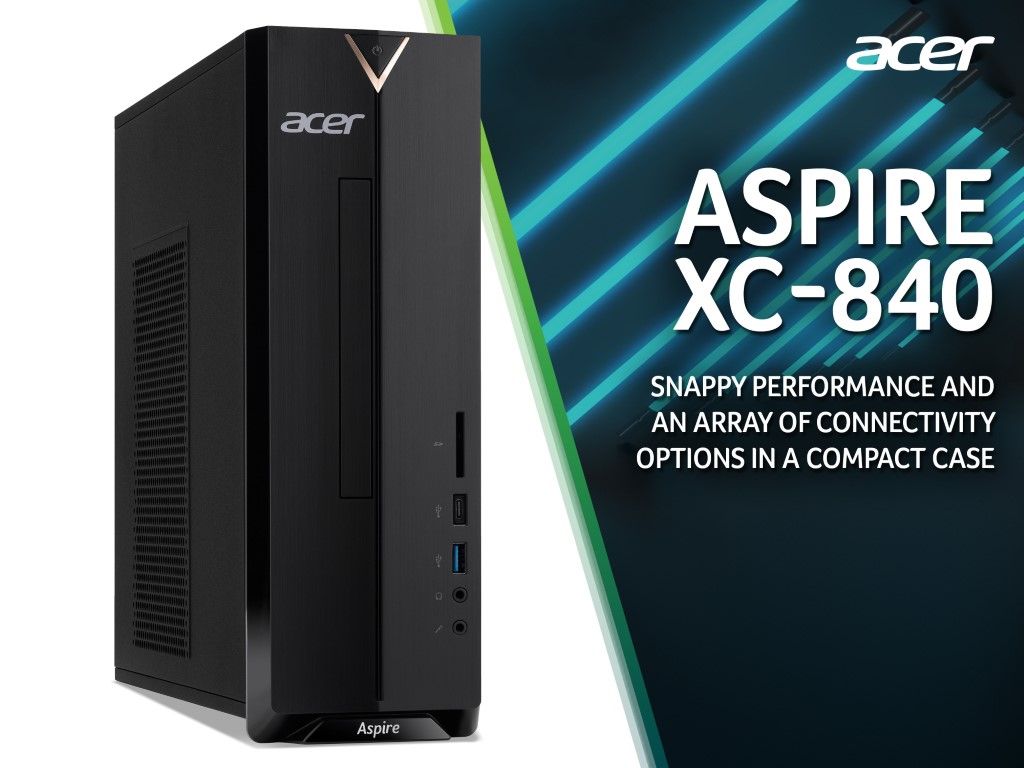 Acer Aspire CX-840 Desktop Computer Intel Pentium N6005 8GB RAM 256GB SSD Black