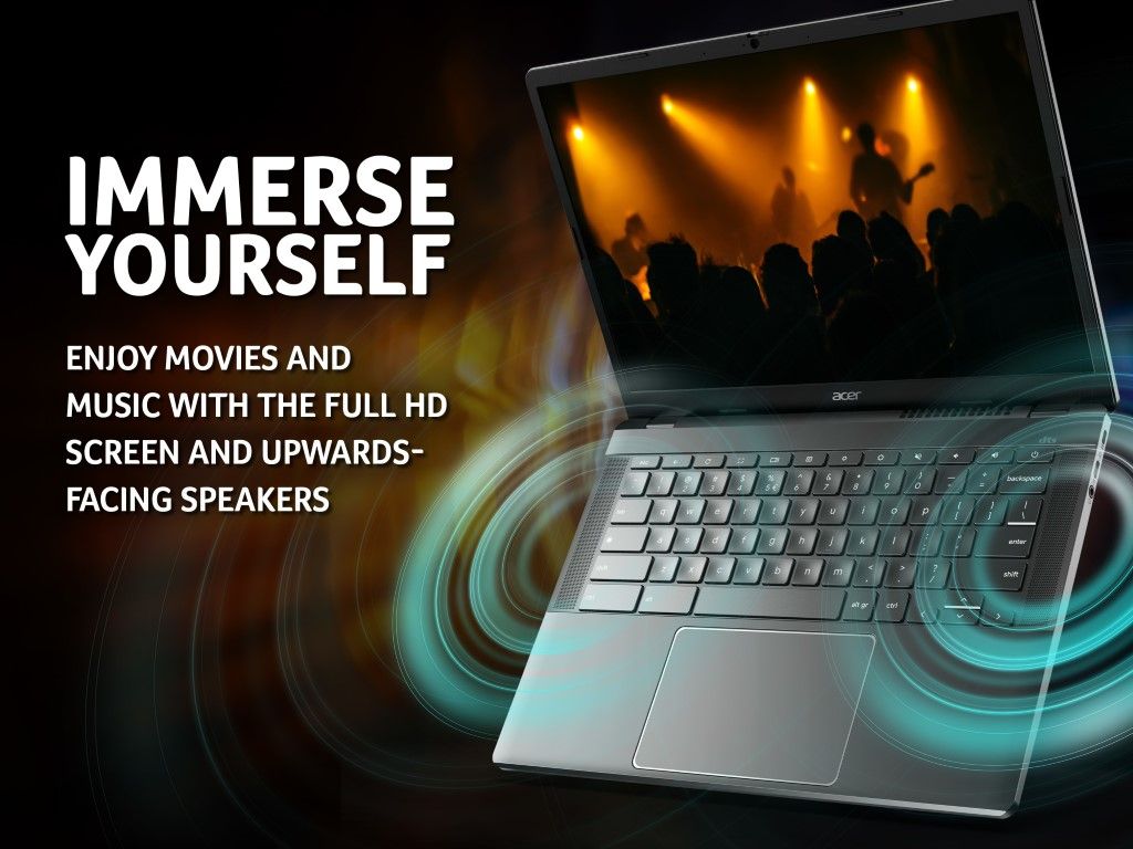 Acer Chromebook Plus 515 CB515 Intel i3 12th Gen 8GB RAM 256GB SSD Grey