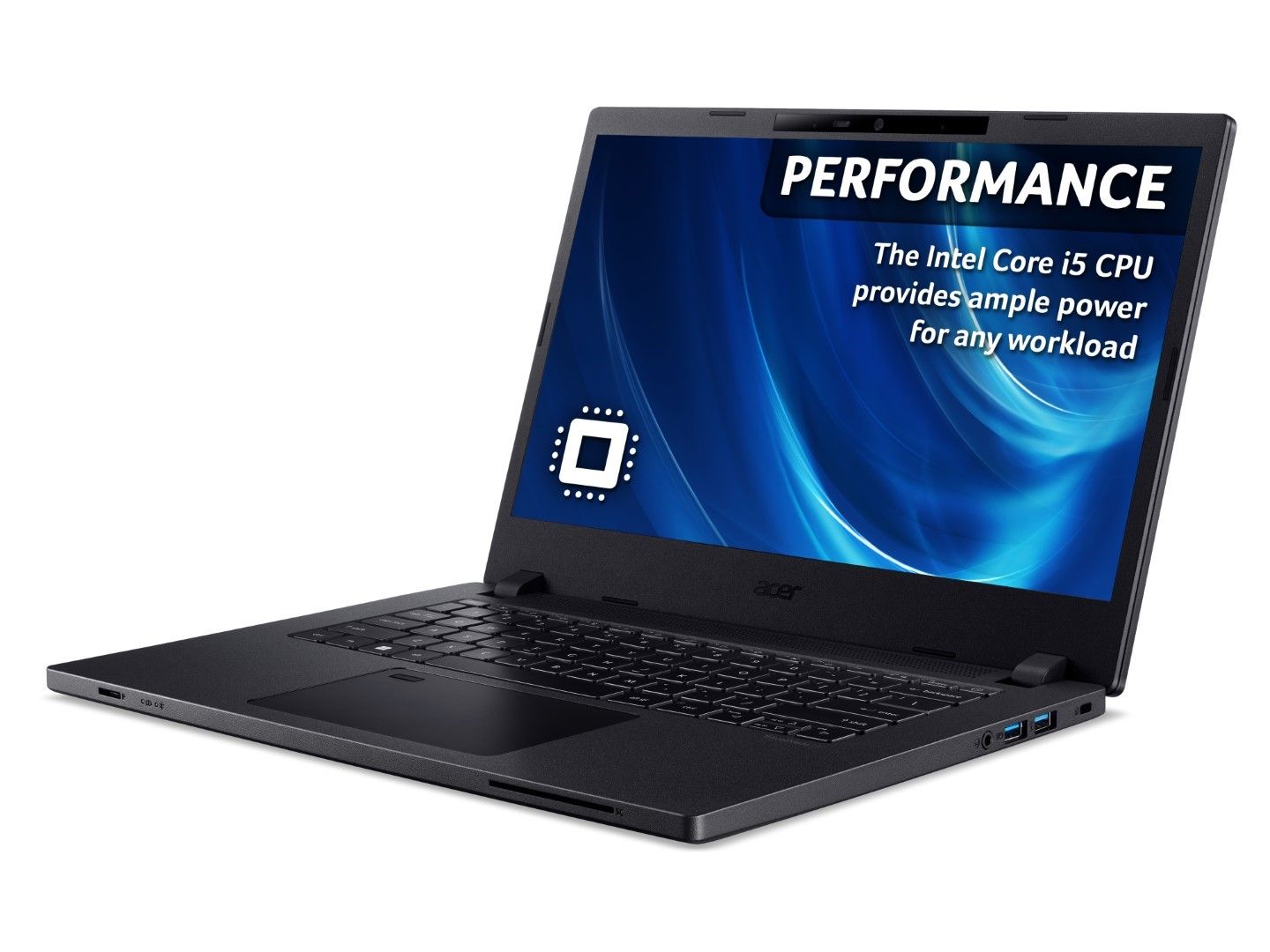 Acer TravelMate P2 TMP214 14" Laptop Intel i5 12th Gen 8GB RAM 256GB SSD Black