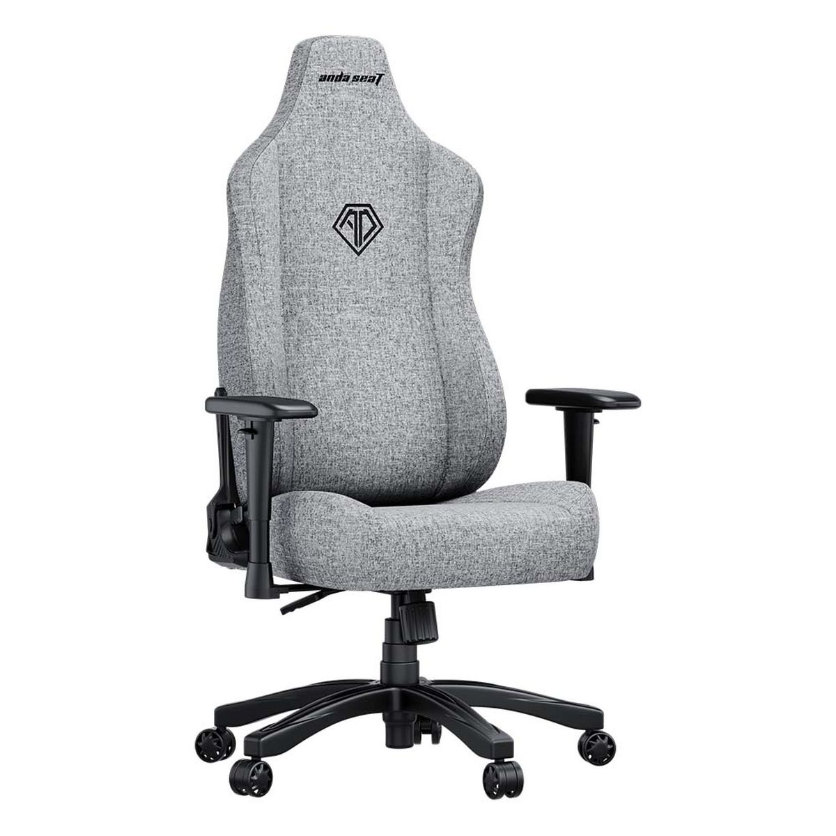 AndaSeat Novis L Gaming Chair - Ash Gray Linen Fabric - 155-190cm