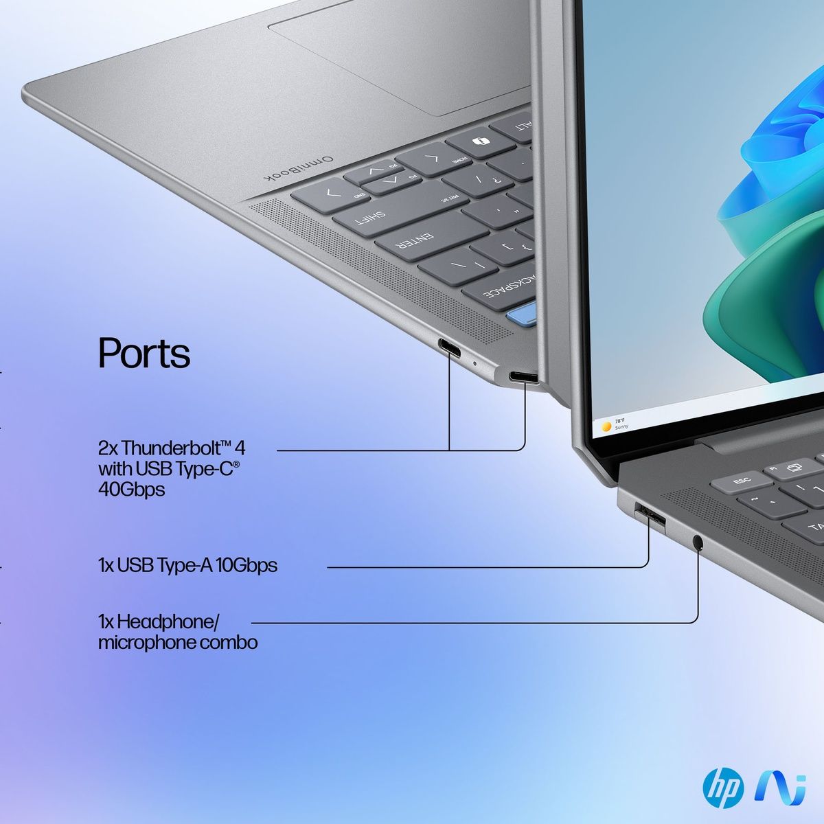 HP OmniBook Ultra 14-fd0001na 14" Ryzen AI 9 365 16GB RAM 1TB SSD Win 11 Home