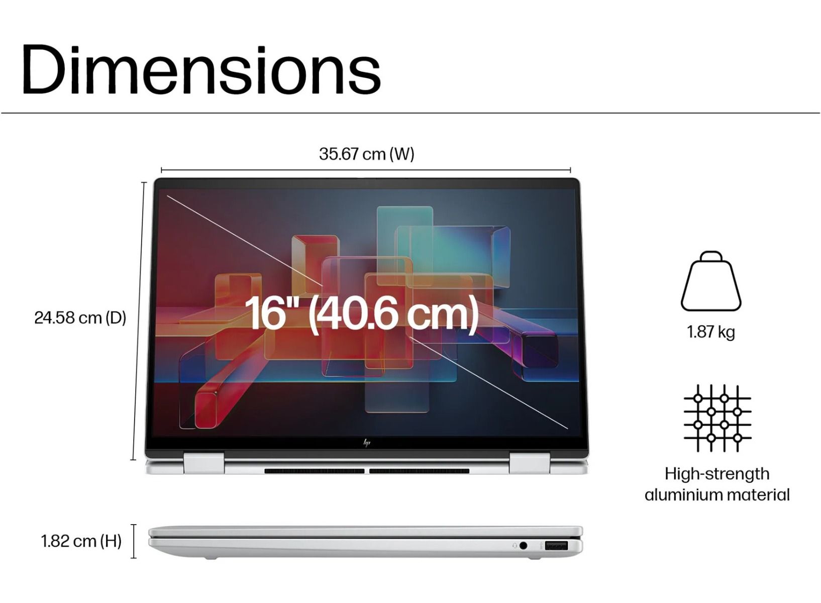 HP Envy x360 16-ac0000na 16" 2-in-1 Laptop Intel Ultra 5 8GB RAM 512GB SSD