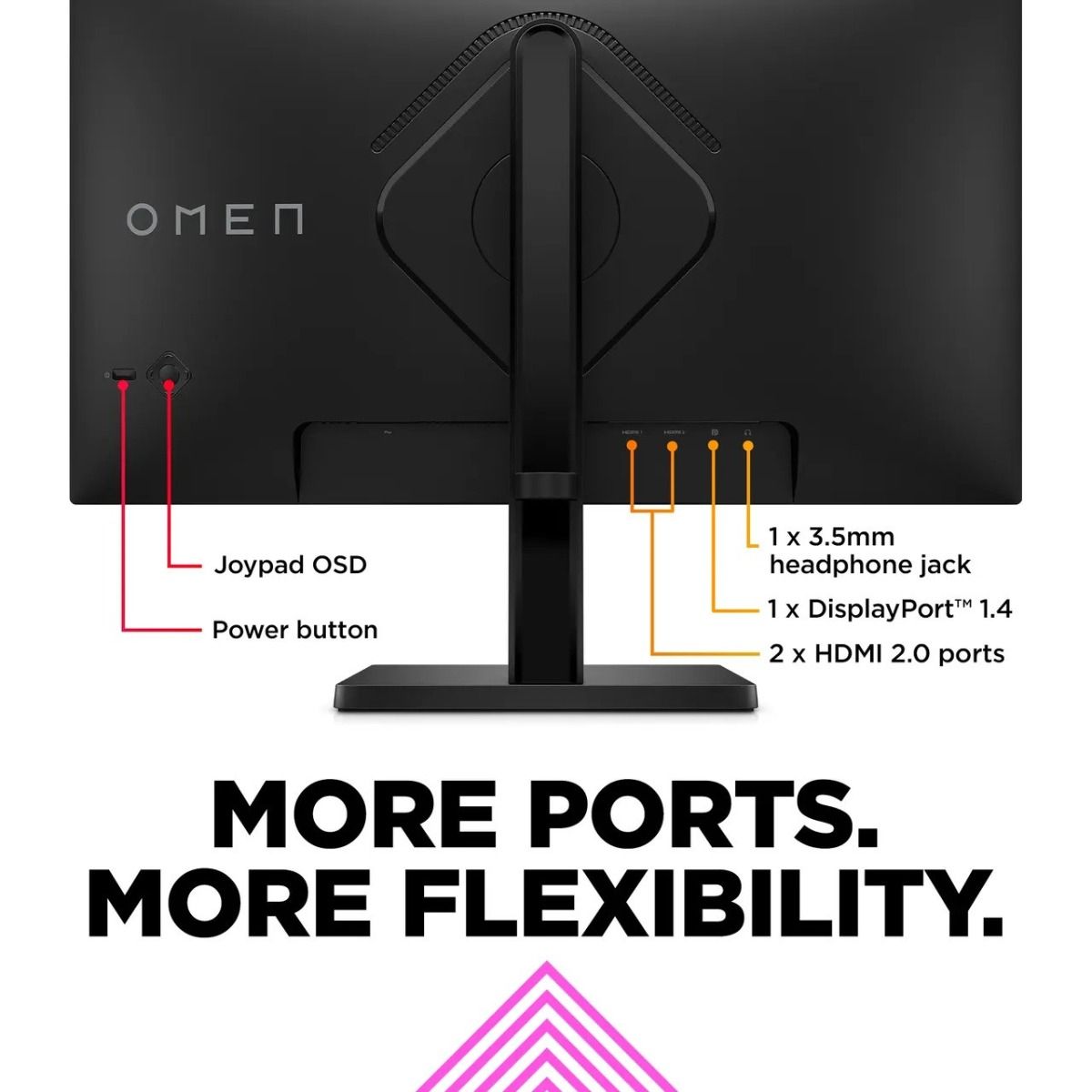 HP Omen 27 27" Full HD IPS Gaming Monitor 165Hz Refresh 1ms Response