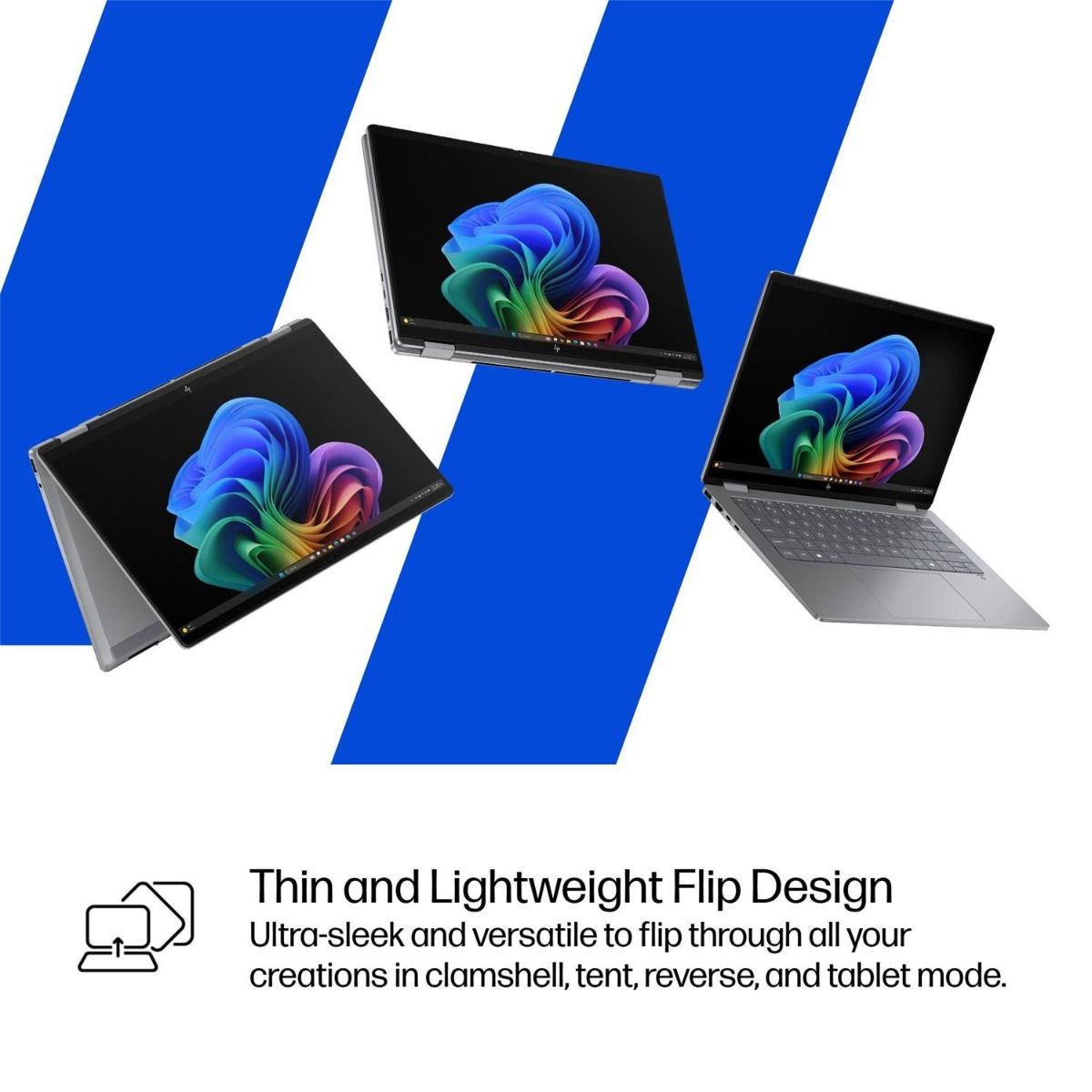 HP OmniBook X Flip AI 14-fk0004na 14" 2-in-1 Laptop Ryzen AI 5 16GB RAM 512GB SSD
