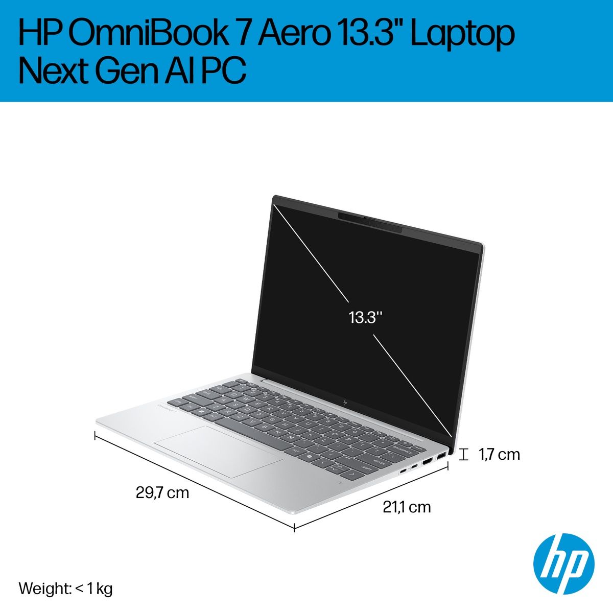 HP OmniBook 7 Aero Next Gen AI 13.3" Ryzen AI 7 350 16GB RAM 1TB SSD Win 11 Home