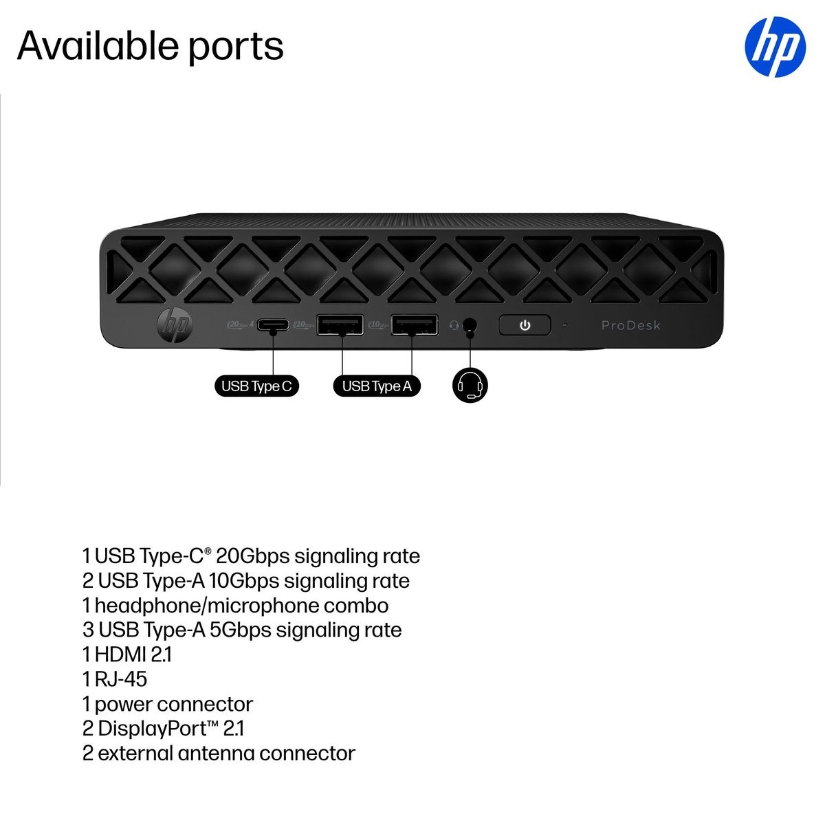 HP ProDesk 4 Mini G1i Desktop AI PC Core Ultra 5 235T 16GB 512GB SSD Win 11 Pro