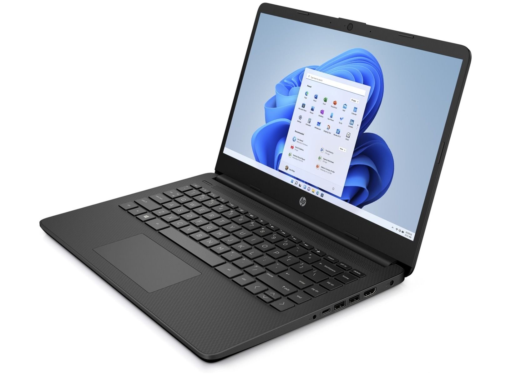 HP Stream 14s-dq0518na 14" Laptop Intel Celeron 4GB RAM128GB SSD Black