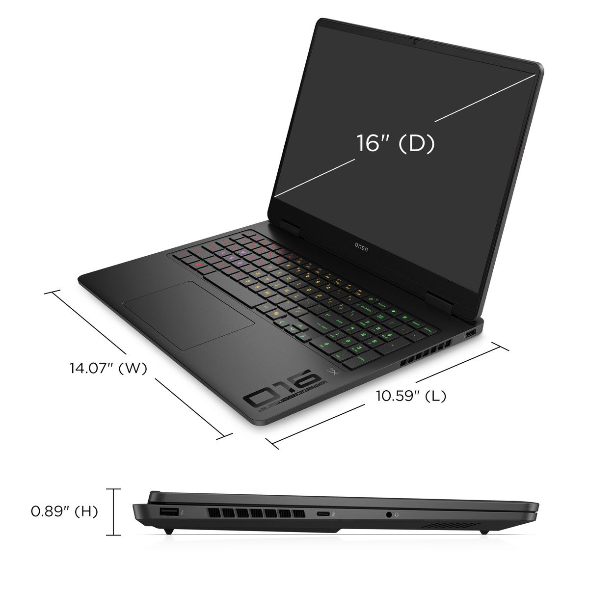 HP OMEN Slim Gaming 16-an0001na 16" Core Ultra 7 255H 24GB 1TB SSD RTX 5060 GPU