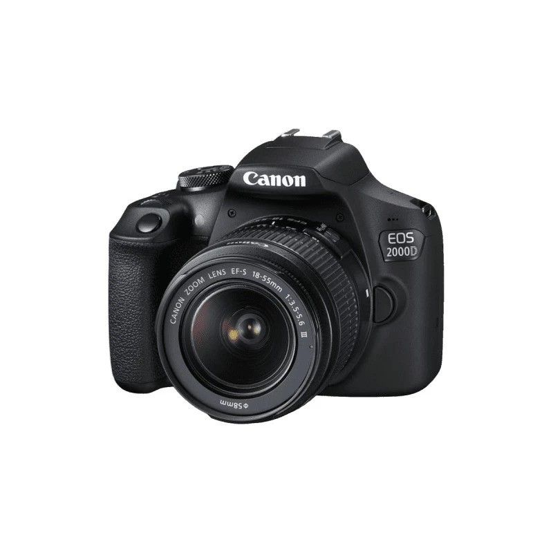 Canon EOS 2000D DSLR Camera with EF-S 18-55mm f/3.5-5.6 III Lens and EF 75-300mm f/4-5.6 III Lens