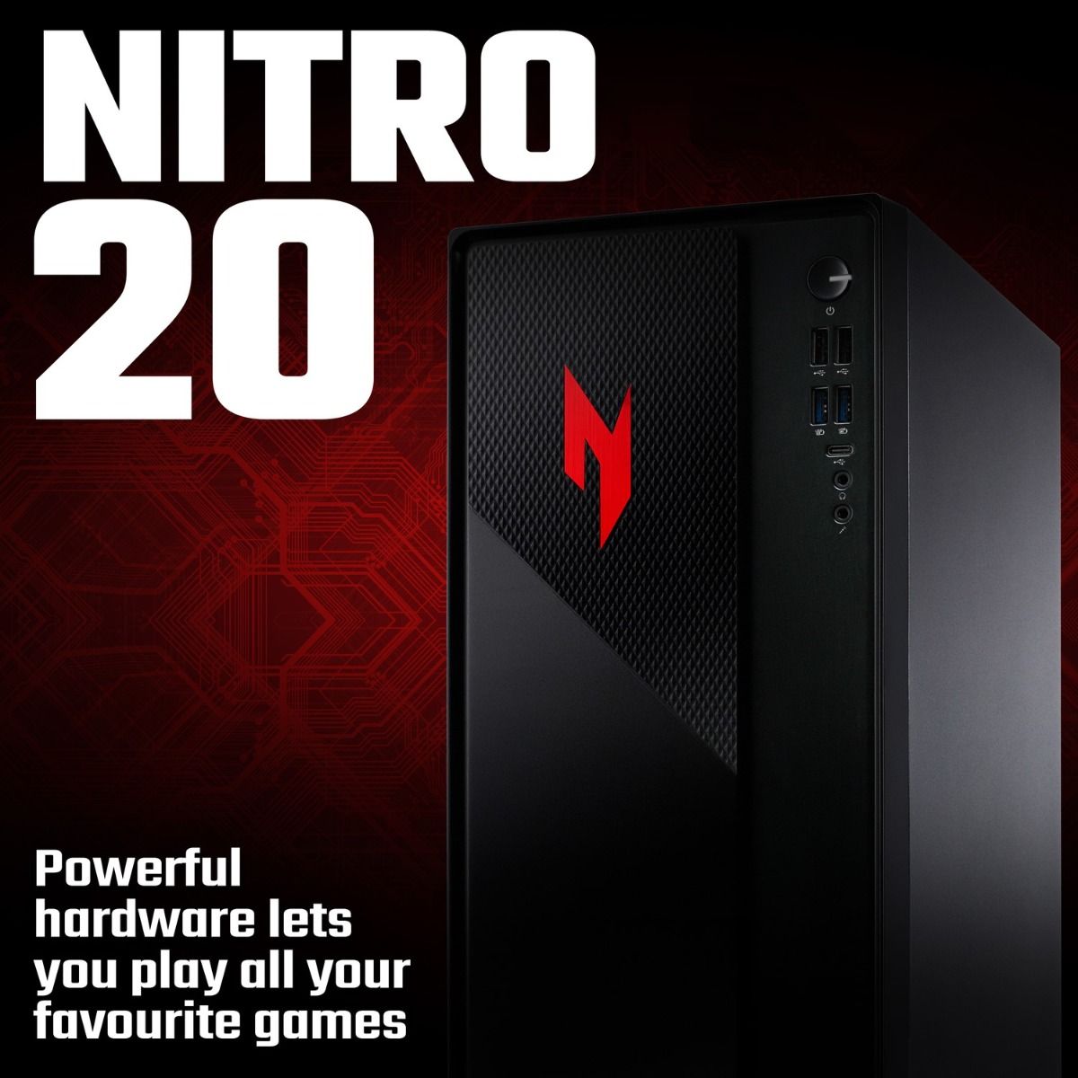 Acer Nitro 20 N20-13H5U Gaming Desktop Intel i5 16GB RAM 1TB SSD RTX 5060