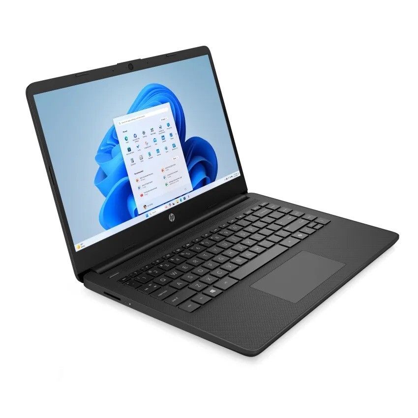 HP 14-dq6500sa 14" HD Laptop Intel N150 4GB RAM 128GB Storage Black
