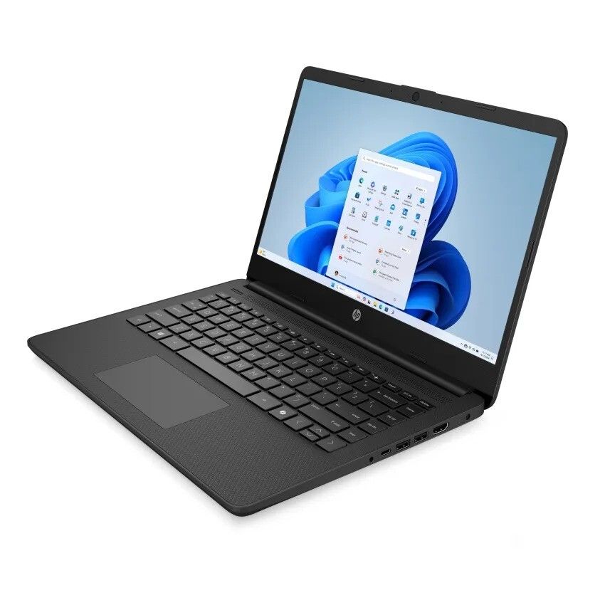 HP 14-dq6500sa 14" HD Laptop Intel N150 4GB RAM 128GB Storage Black