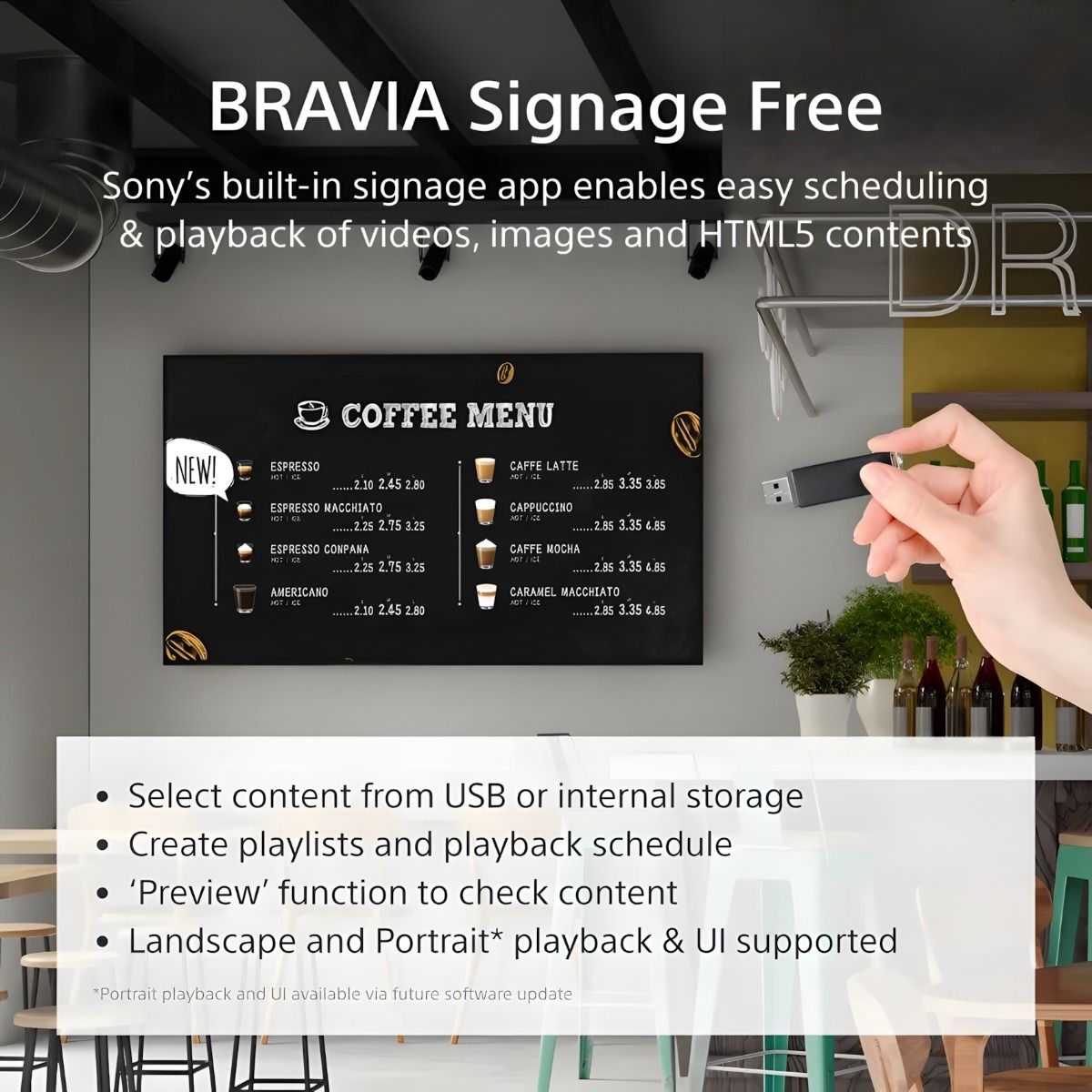Sony FW-55EZ20L 55" 4K Digital Signage Rated for 16/7 Operation