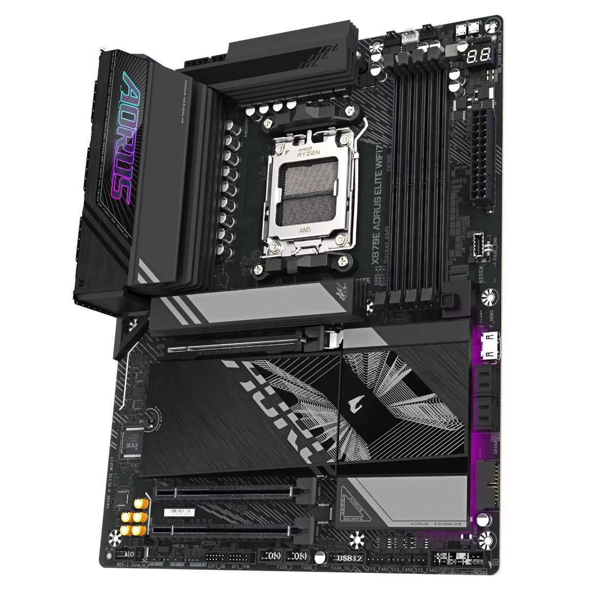 Gigabyte X870E Aorus Elite WiFi7 AM5 Socket Motherboard