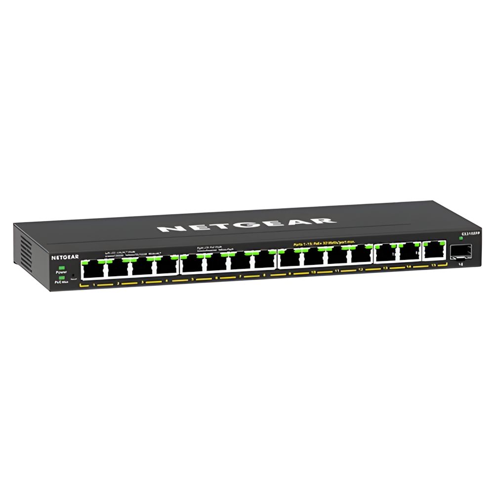 NETGEAR GS316EPP 16-Port Smart Managed Desktop Gigabit Switch