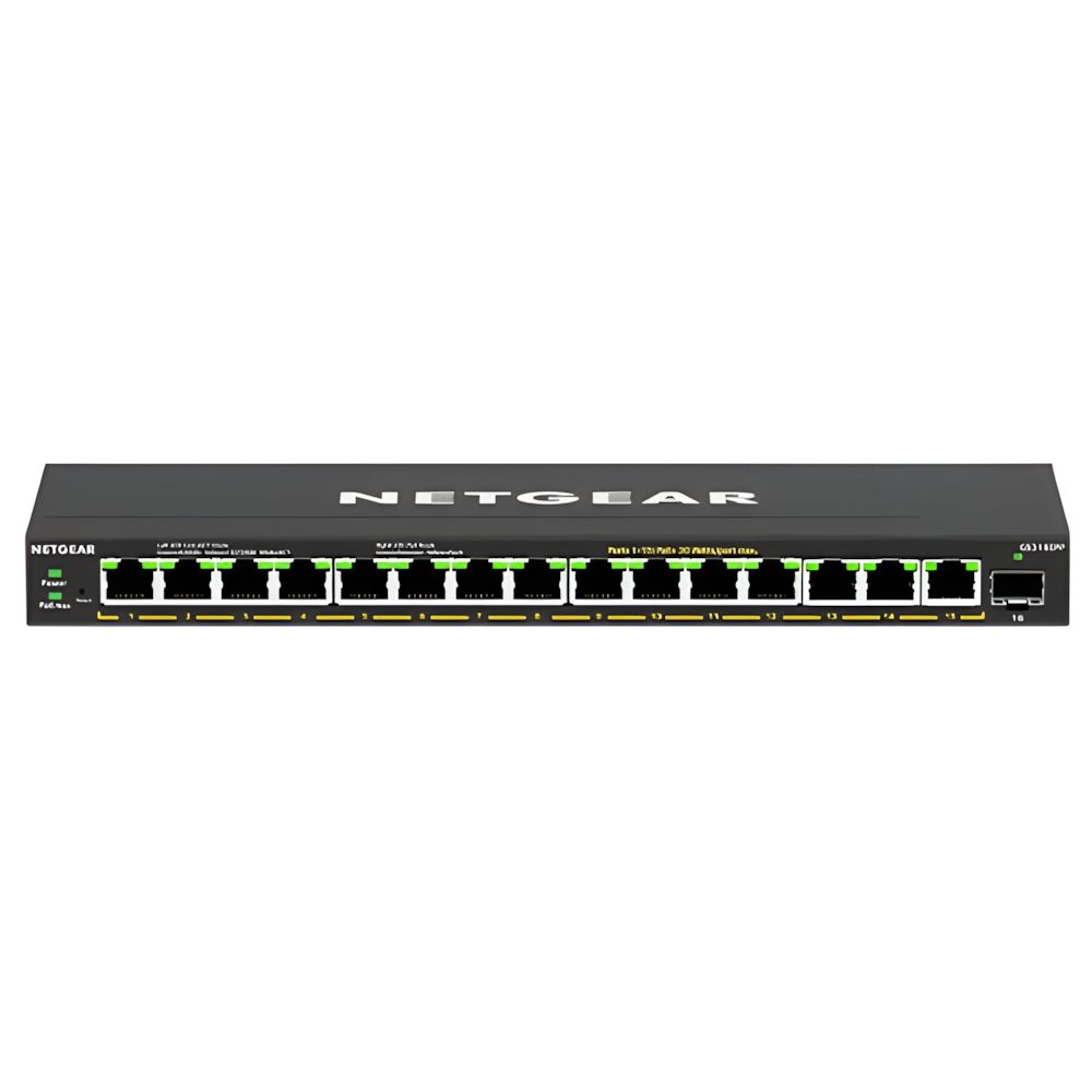NETGEAR GS316EPP 16-Port Smart Managed Desktop Gigabit Switch